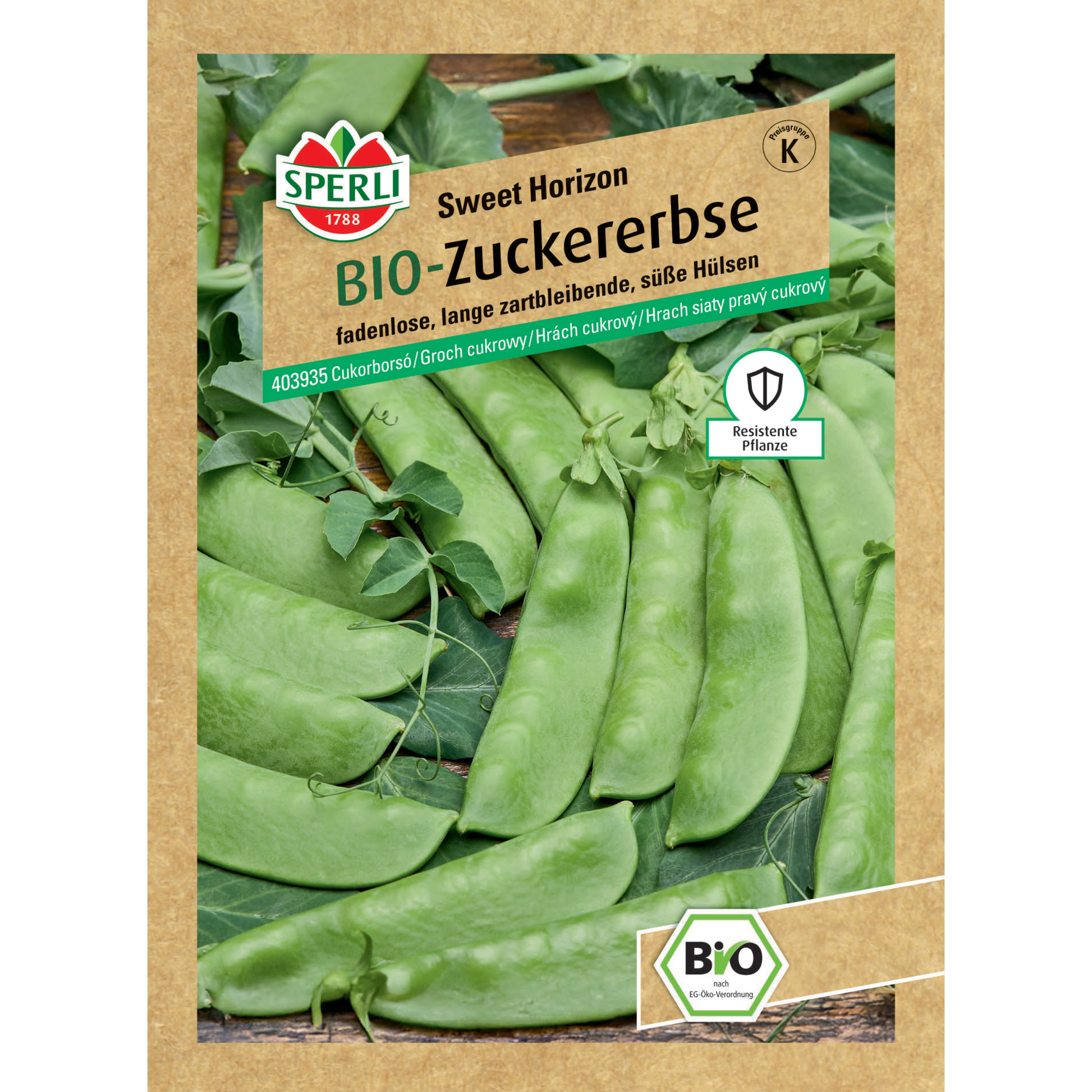 BIO-Zuckererbse 'Sweet Horizon'