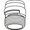Schnellkupplung-Adapter mit Strahlregler verchromt 3/4" M22/M24