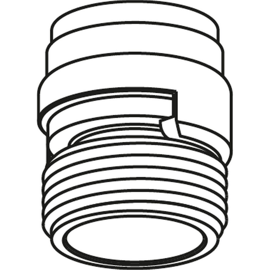 Schnellkupplung-Adapter mit Strahlregler verchromt 3/4" M22/M24
