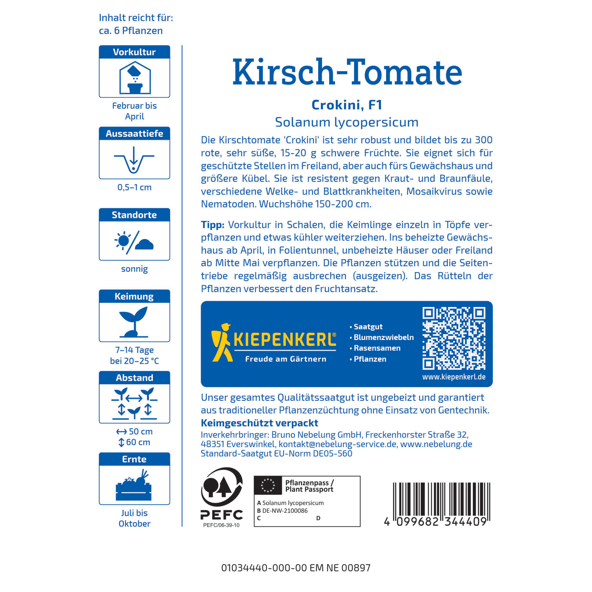 Kirsch-Tomate 'Crokini' F1-Hybride
