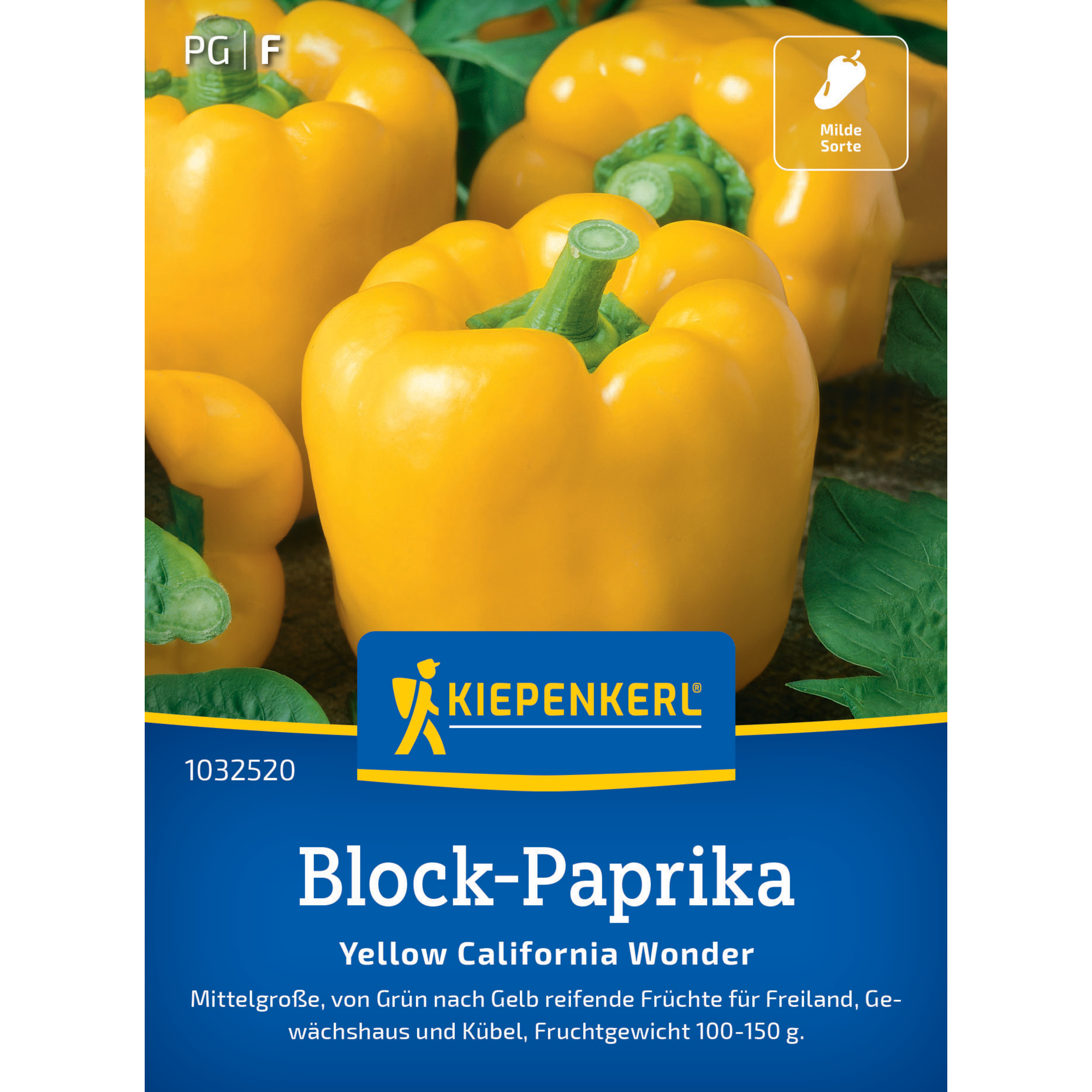 Block-Paprika 'Yellow California Wonder'