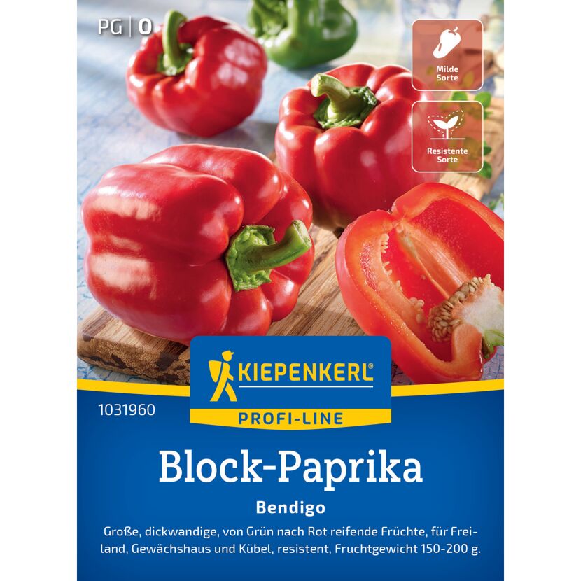 Block-Paprika 'Bendigo' F1-Hybride