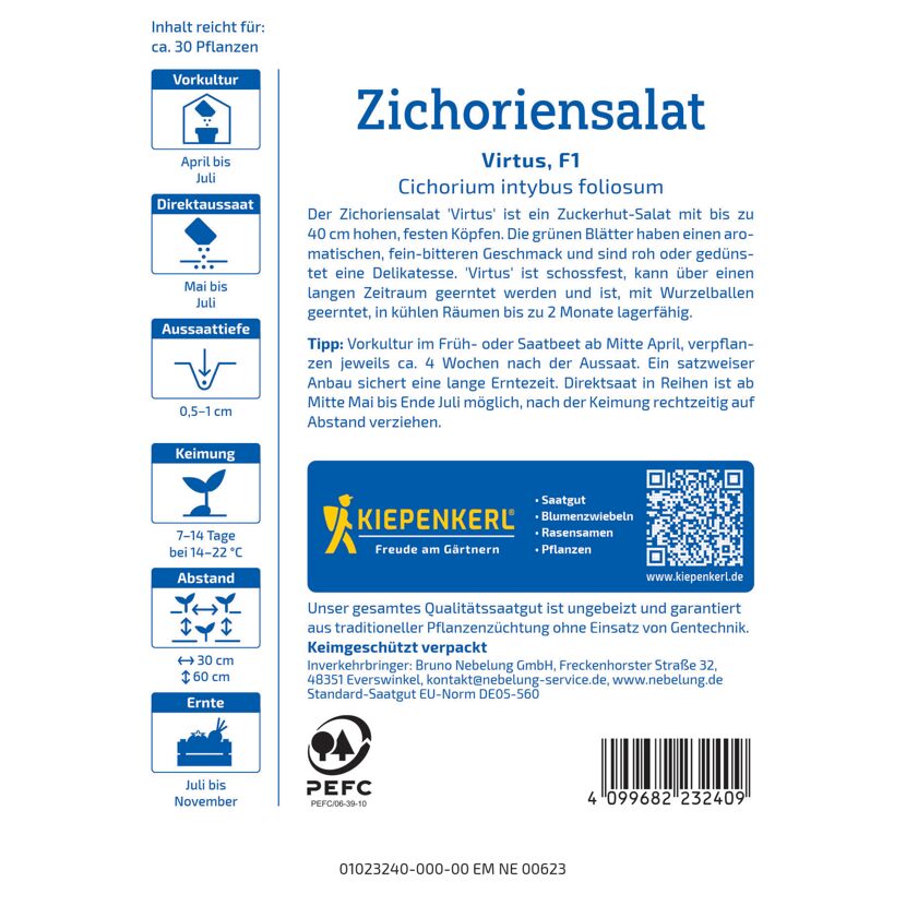 Zichoriensalat 'Virtus' F1-Hybride