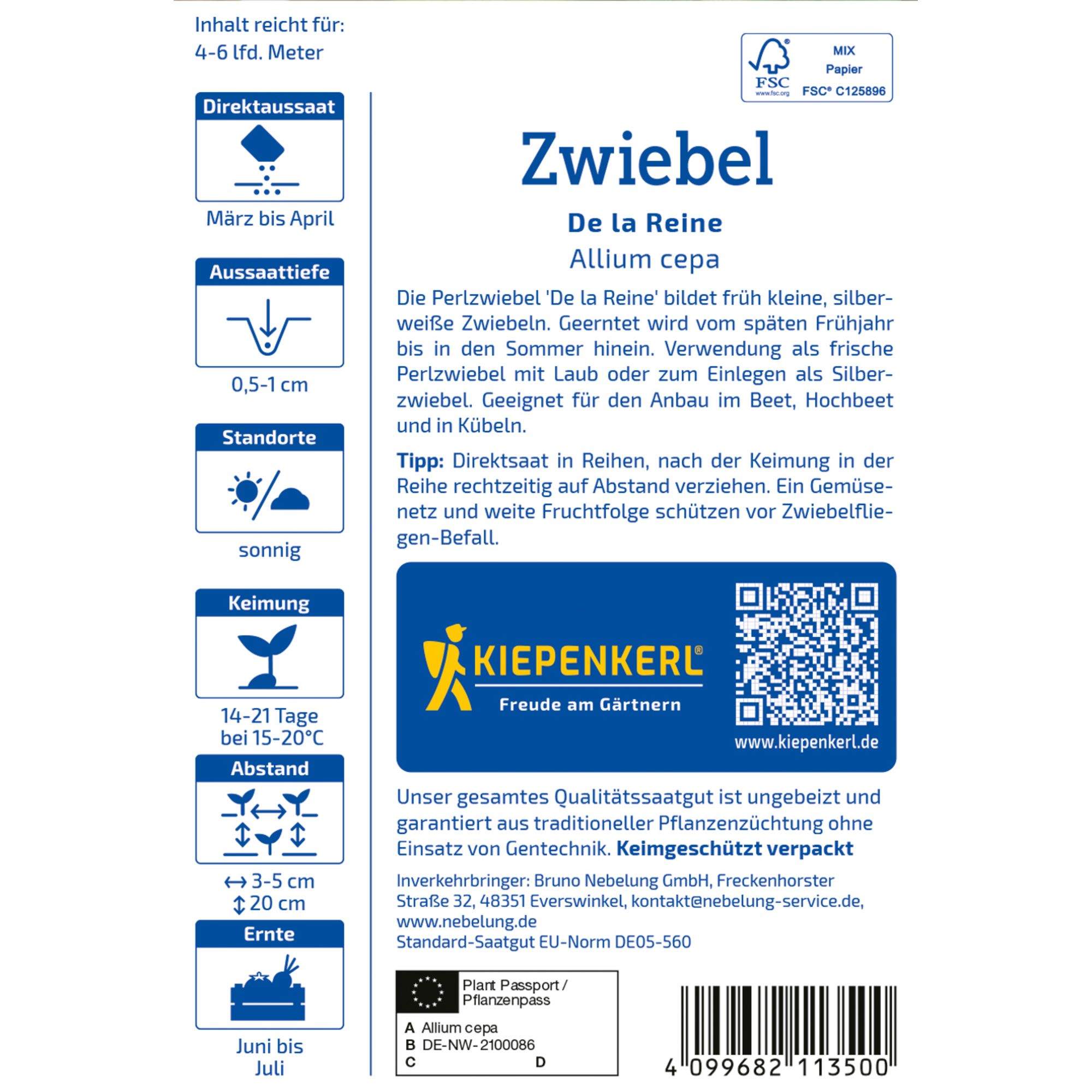 Zwiebel 'De la Reine'