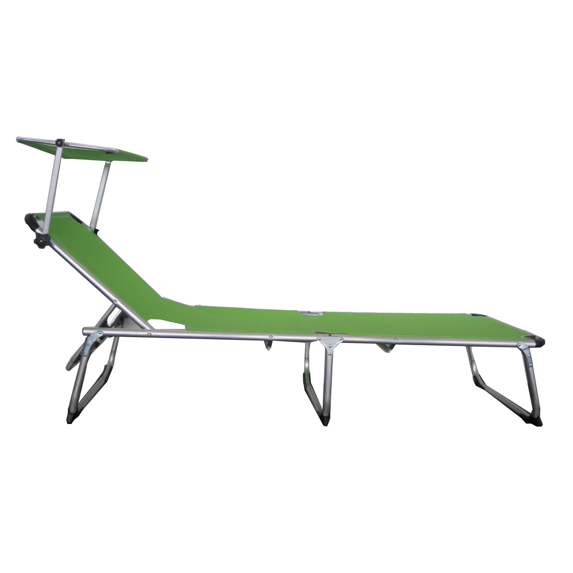 Sonnenliege 'Kiso' klappbar/verstellbar grau 61 x 30 x 188 cm