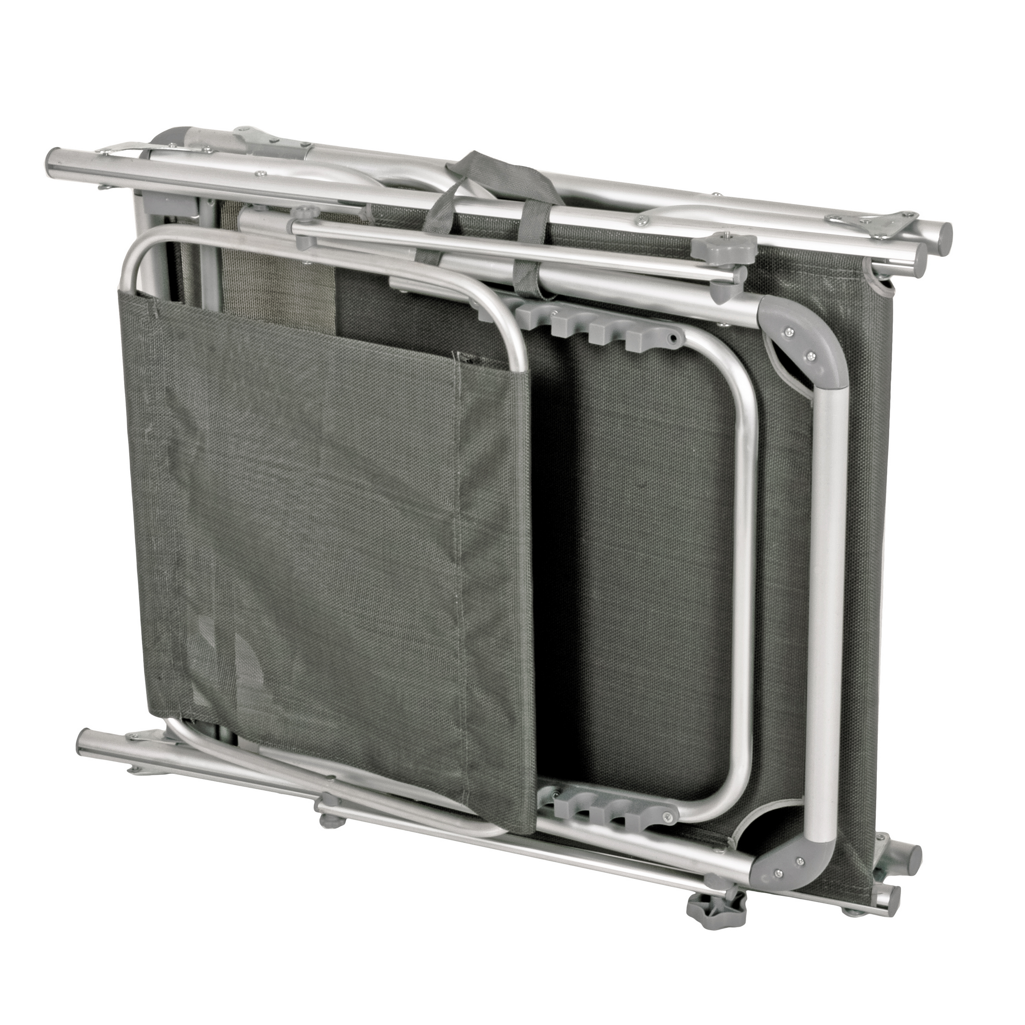 Sonnenliege 'Kiso' klappbar/verstellbar grau 60 x 31 x 192 cm