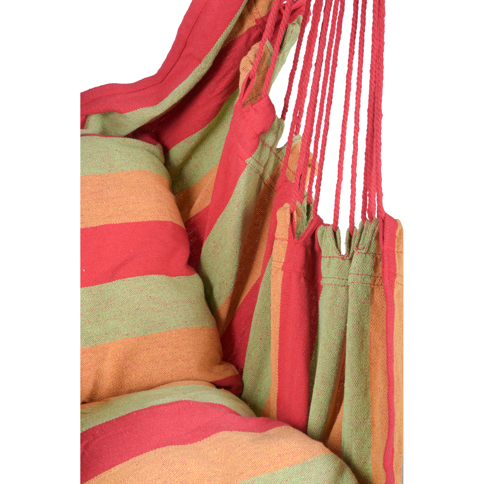 Hängesessel 'Tobago' Holz gelb/grün/rot 90 x 120 x 65 cm