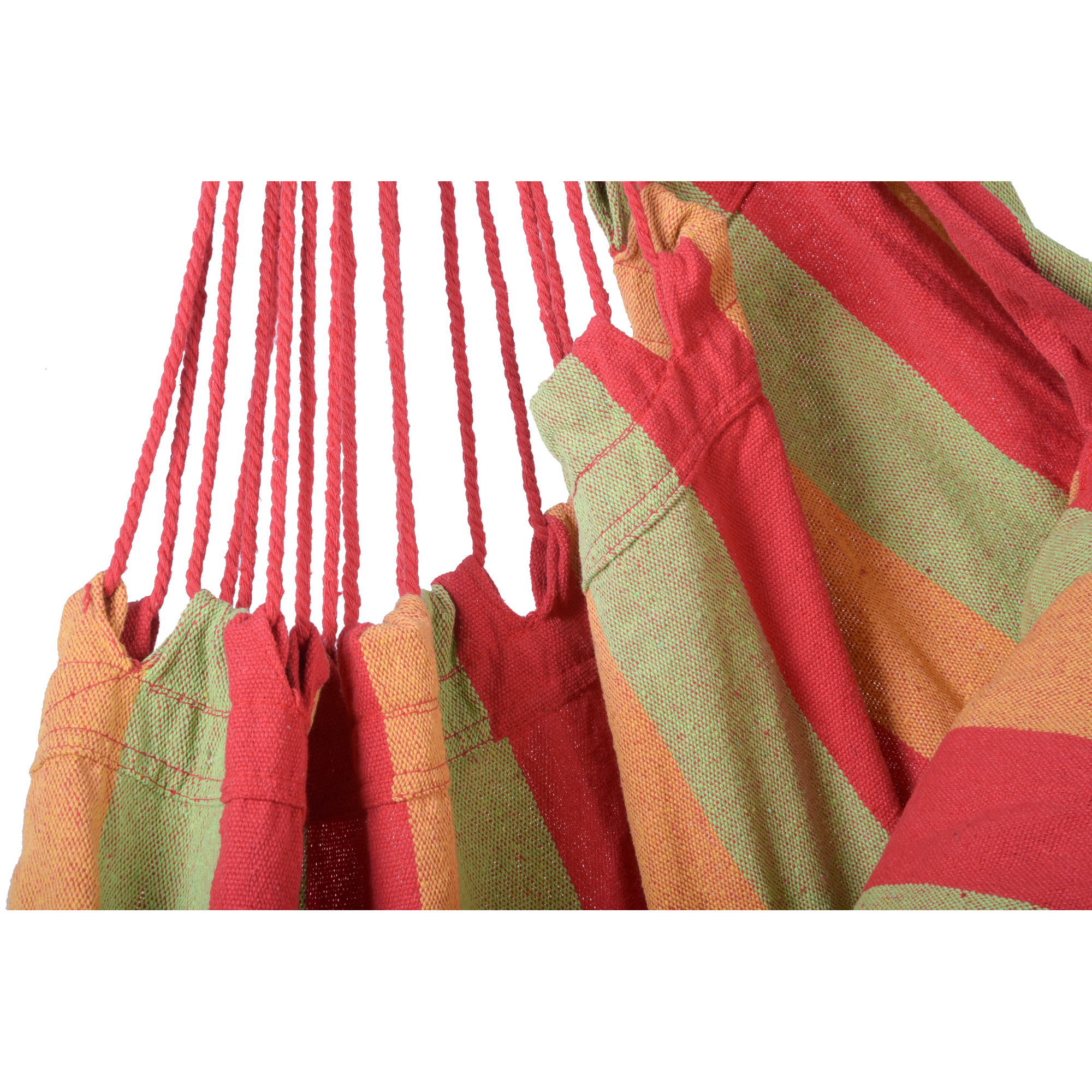 Hängesessel 'Tobago' Holz gelb/grün/rot 90 x 120 x 65 cm