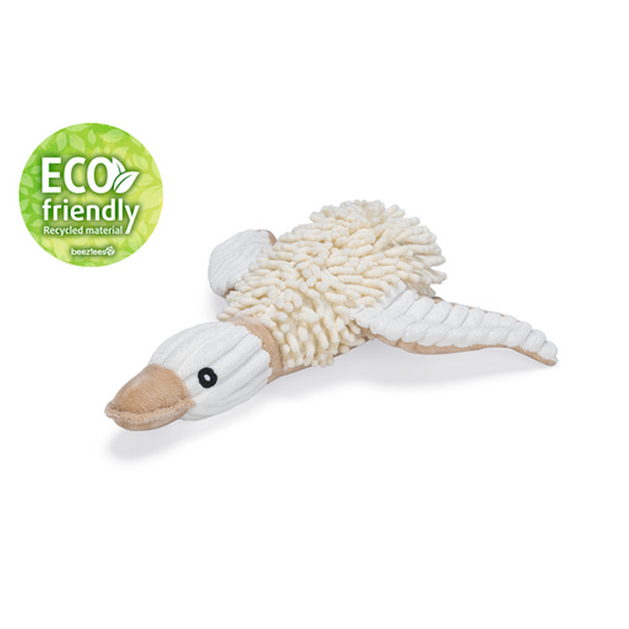 Hundespielzeug Ente 'Jago' beige 33 cm
