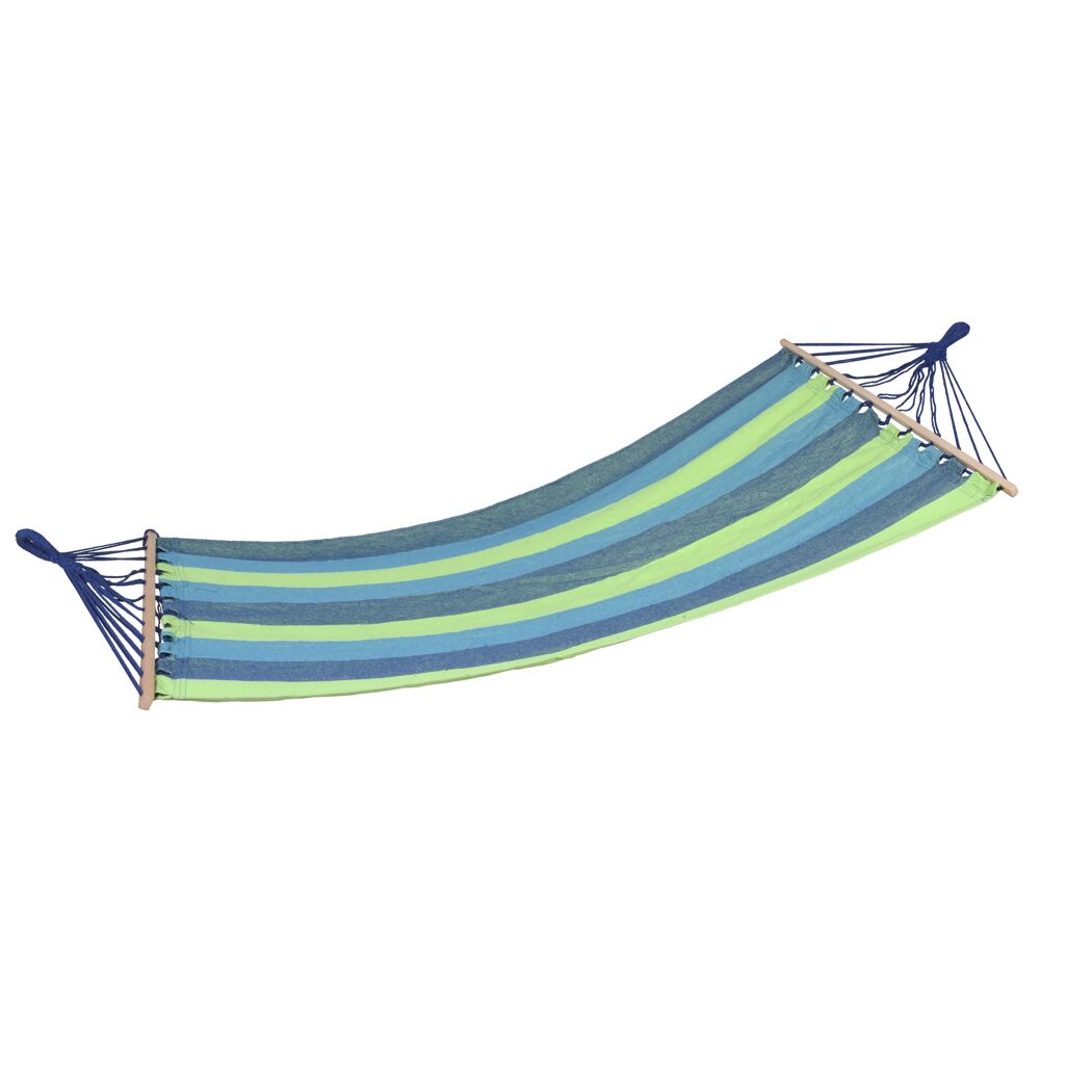 Hängematte 'Hawaii' grün, blau 100 x 280 cm