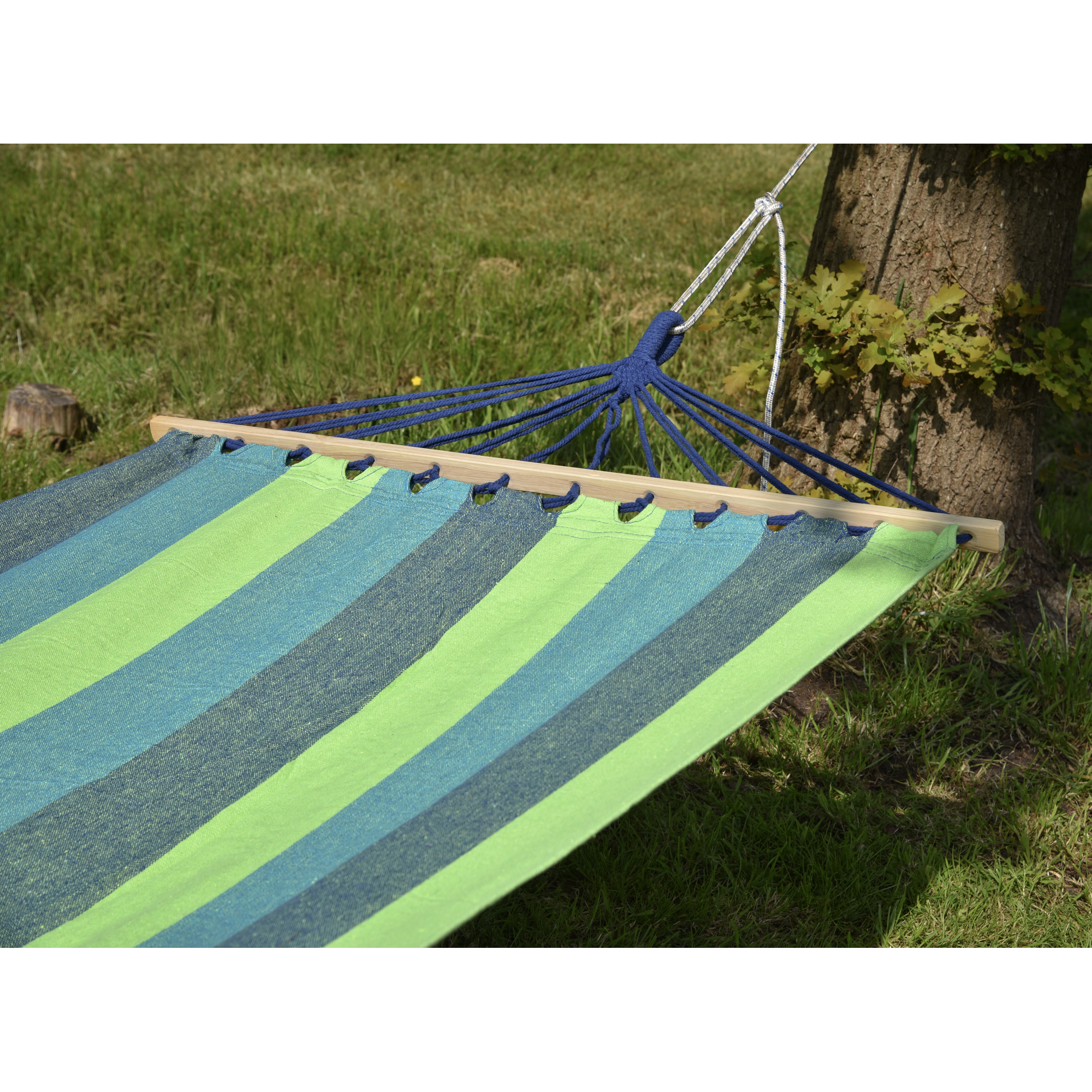 Hängematte 'Hawaii' grün, blau 100 x 280 cm