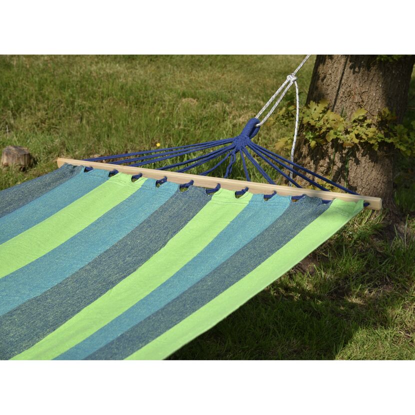 Hängematte 'Hawaii' grün, blau 100 x 280 cm