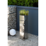 Pflanzsäule 'Buche' Edelstahl silbern 25 x 102 x 25 cm