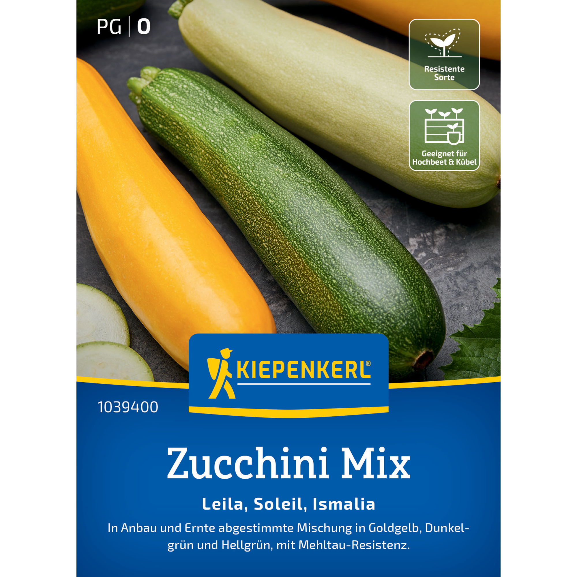 Zucchini Mix 'Leila, Soleil, Ismalia' F1-Hybride