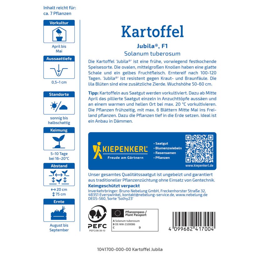 Kartoffel 'Jubila®' F1-Hybride