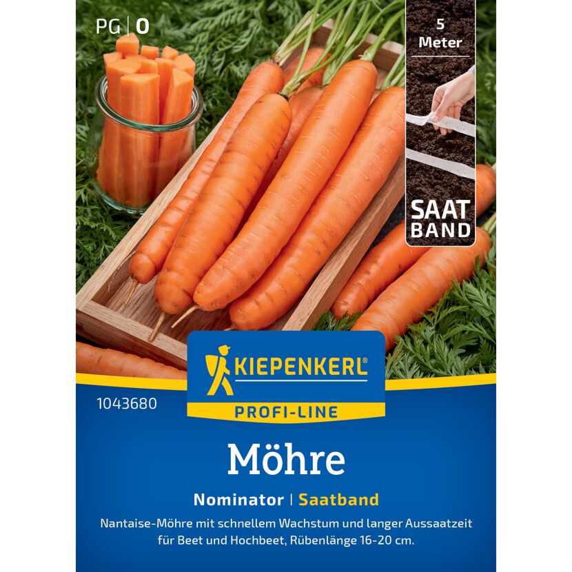 Möhre 'Nominator' F1-Hybride Saatband 5 m