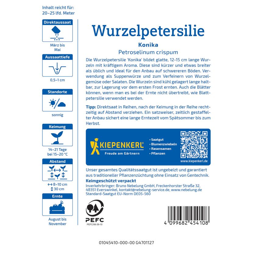Wurzelpetersilie 'Konika'
