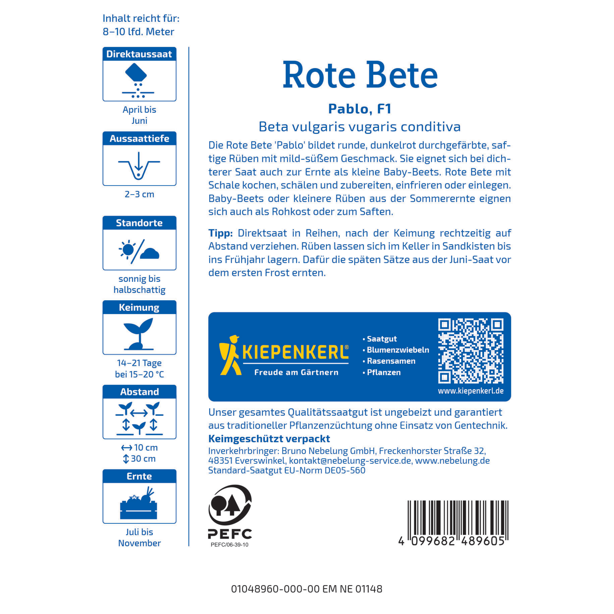 Rote Bete 'Pablo' F1-Hybride