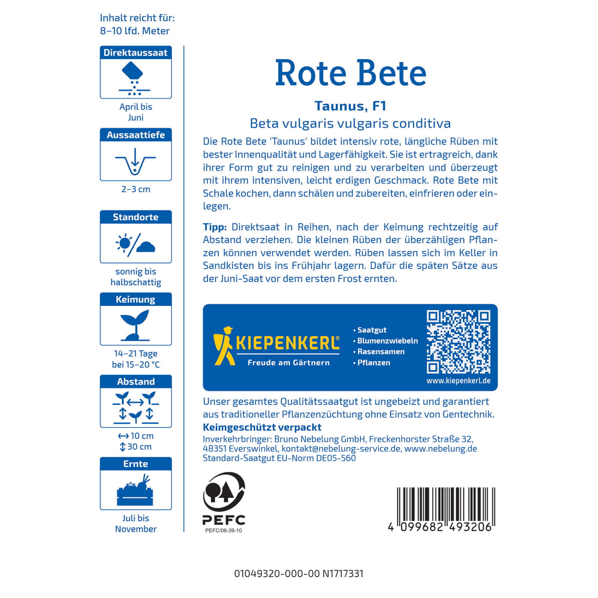 Rote Bete 'Taunus' F1-Hybride