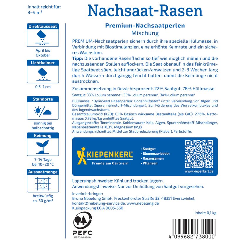 Nachsaat-Rasen 'Premium-Nachsaatperlen' 100 g
