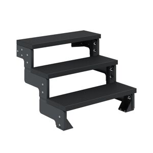 Außentreppe 'Gardentop' anthrazit 3 Stufen 80 cm
