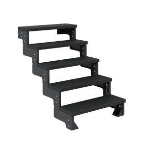 Außentreppe 'Gardentop' anthrazit 5 Stufen 80 cm