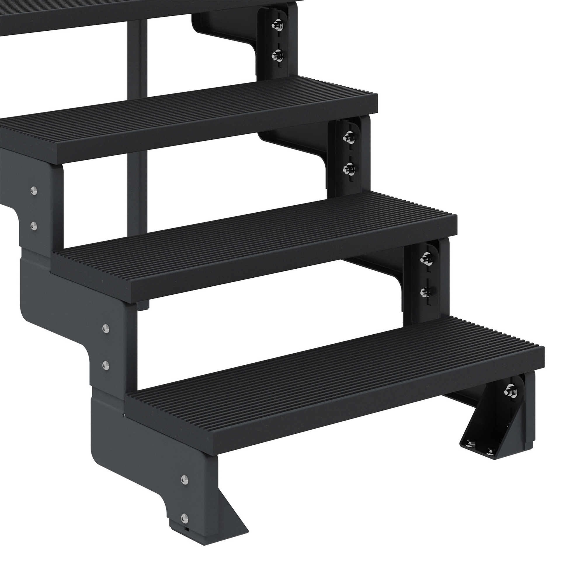 Außentreppe 'Gardentop' anthrazit 12 Stufen 80 cm