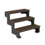 Außentreppe 'Gardentop' dunkelbraun 3 Stufen 80 cm
