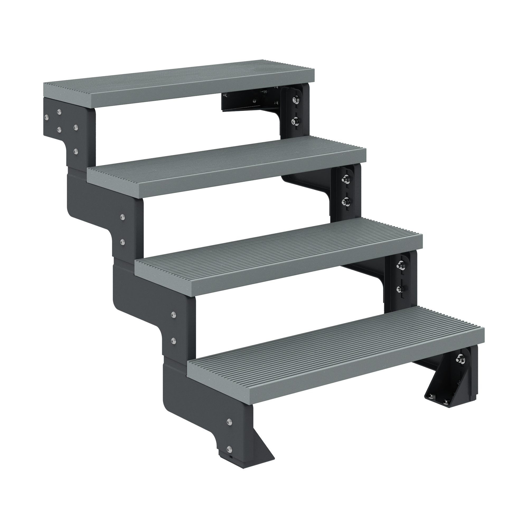 Außentreppe 'Gardentop' grau 4 Stufen 80 cm