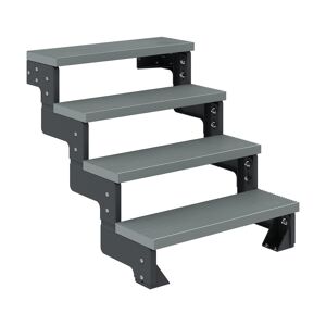 Außentreppe 'Gardentop' grau 4 Stufen 80 cm