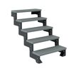 Außentreppe 'Gardentop' grau 5 Stufen 80 cm