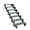 Außentreppe 'Gardentop' grau 7 Stufen 80 cm