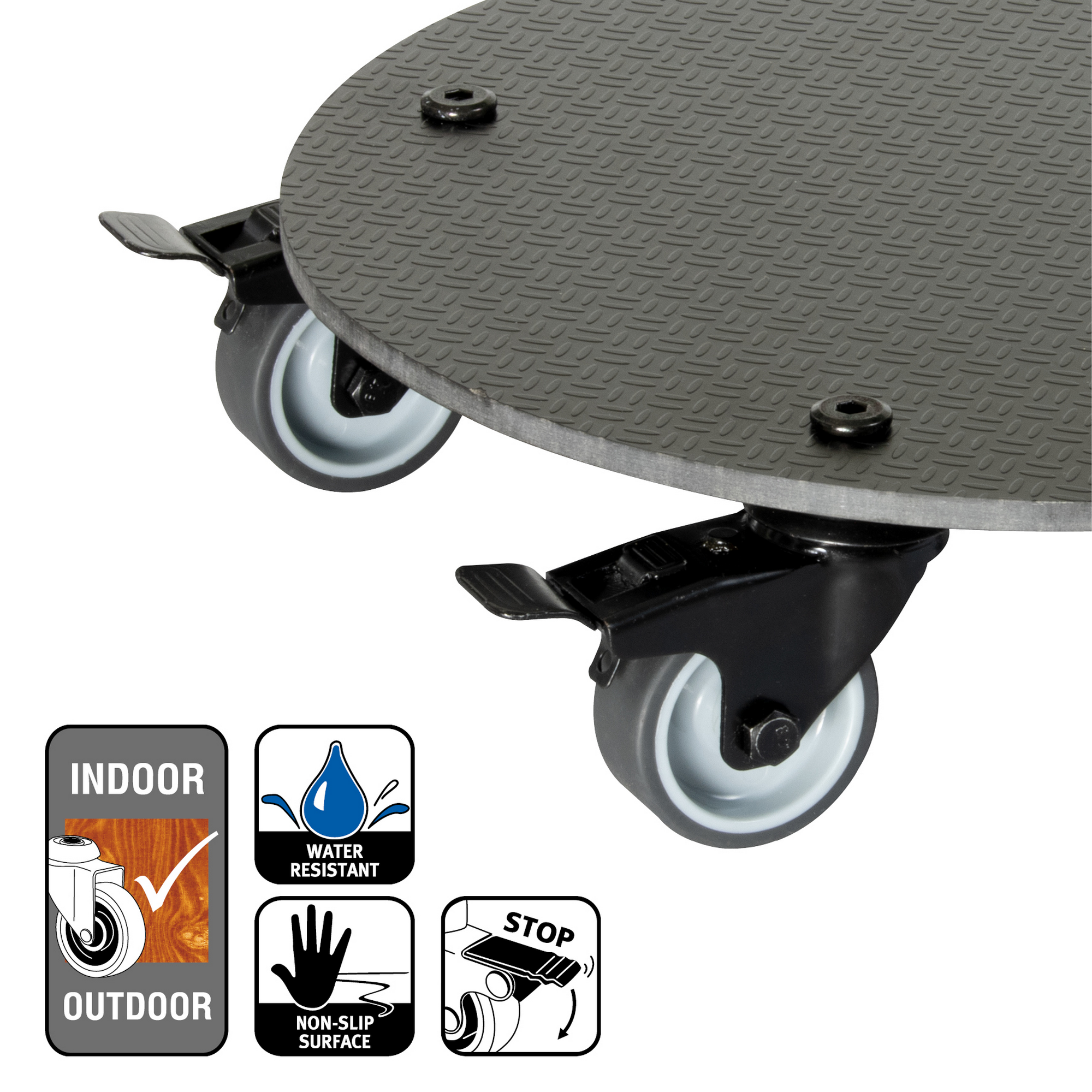 Multiroller GH0629 schwarz Ø 29 cm Tragkraft 100 kg