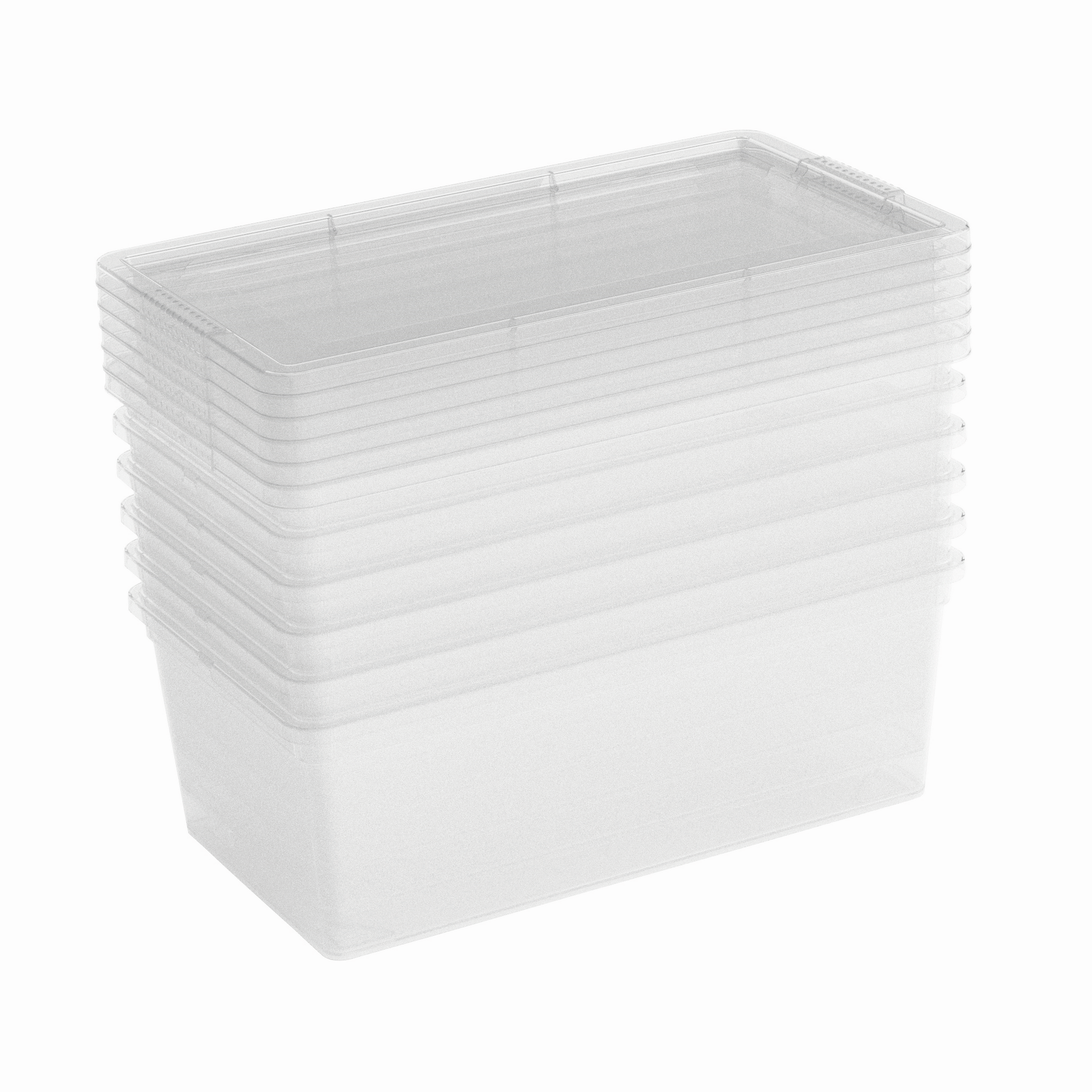 Aufbewahrungsbox transparent 5,6 l 6 Stk.