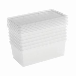 Aufbewahrungsbox transparent 5,6 l 6 Stk.