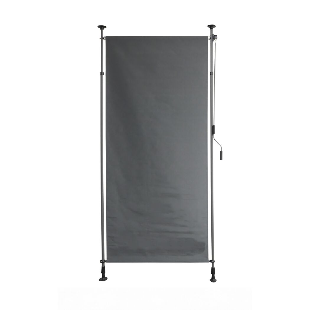 Klemmsichtschutz Aluminium/Stahl anthrazit 120 x 316 cm