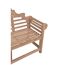 Gartenbank 'Picadilli' 3-Sitzer Teakholz braun 166 x 104 x 63 cm