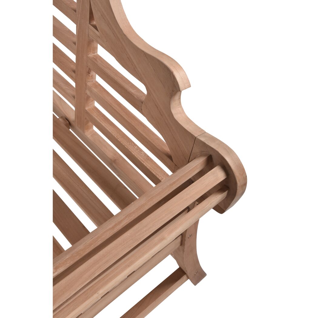 Gartenbank 'Picadilli' 3-Sitzer Teakholz braun 166 x 104 x 63 cm