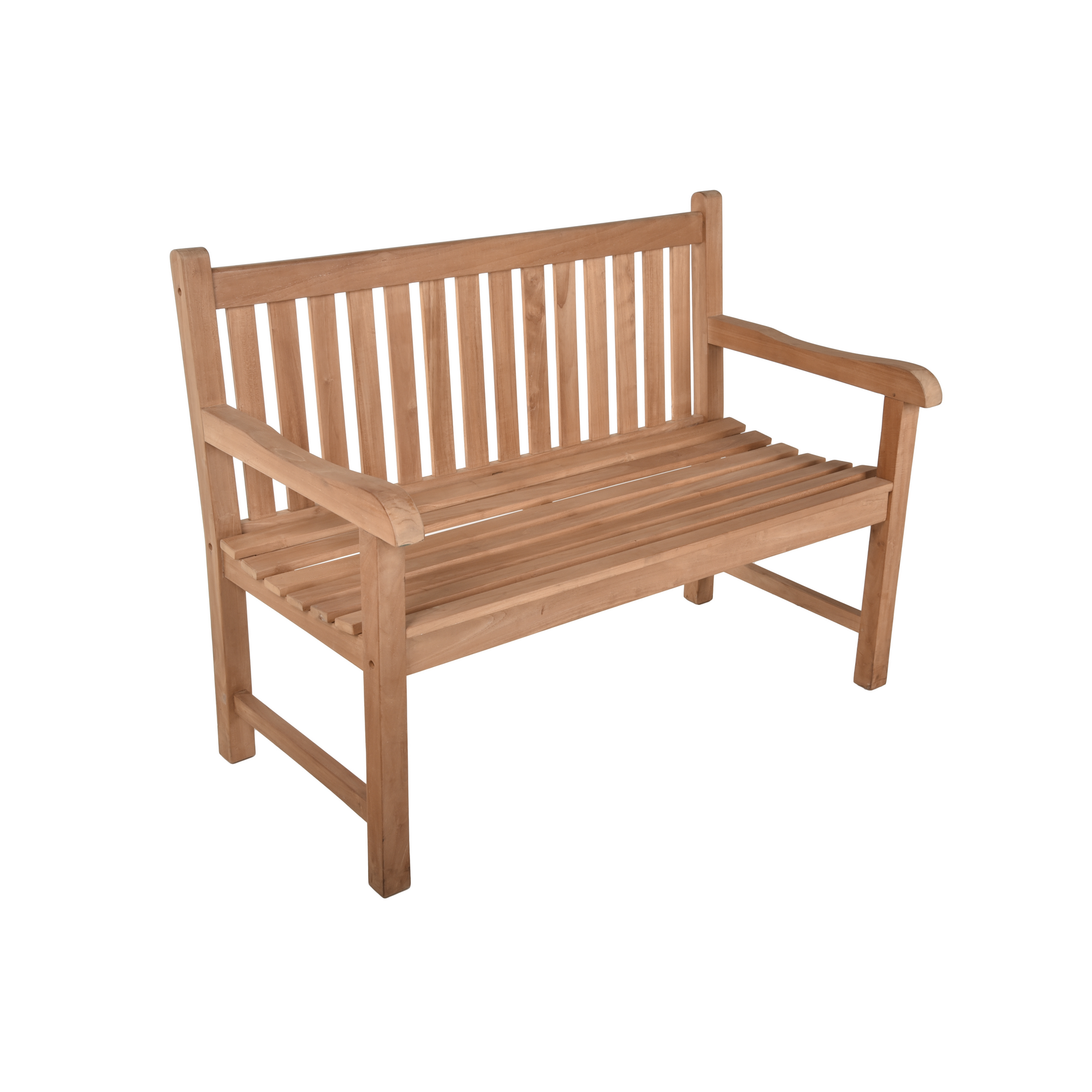 Gartenbank 'Solo' 2-Sitzer Teakholz braun 63 x 93 x 122 cm