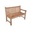 Gartenbank 'Solo' 2-Sitzer Teakholz braun 63 x 93 x 122 cm