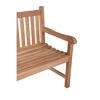 Gartenbank 'Solo' 2-Sitzer Teakholz braun 63 x 93 x 122 cm