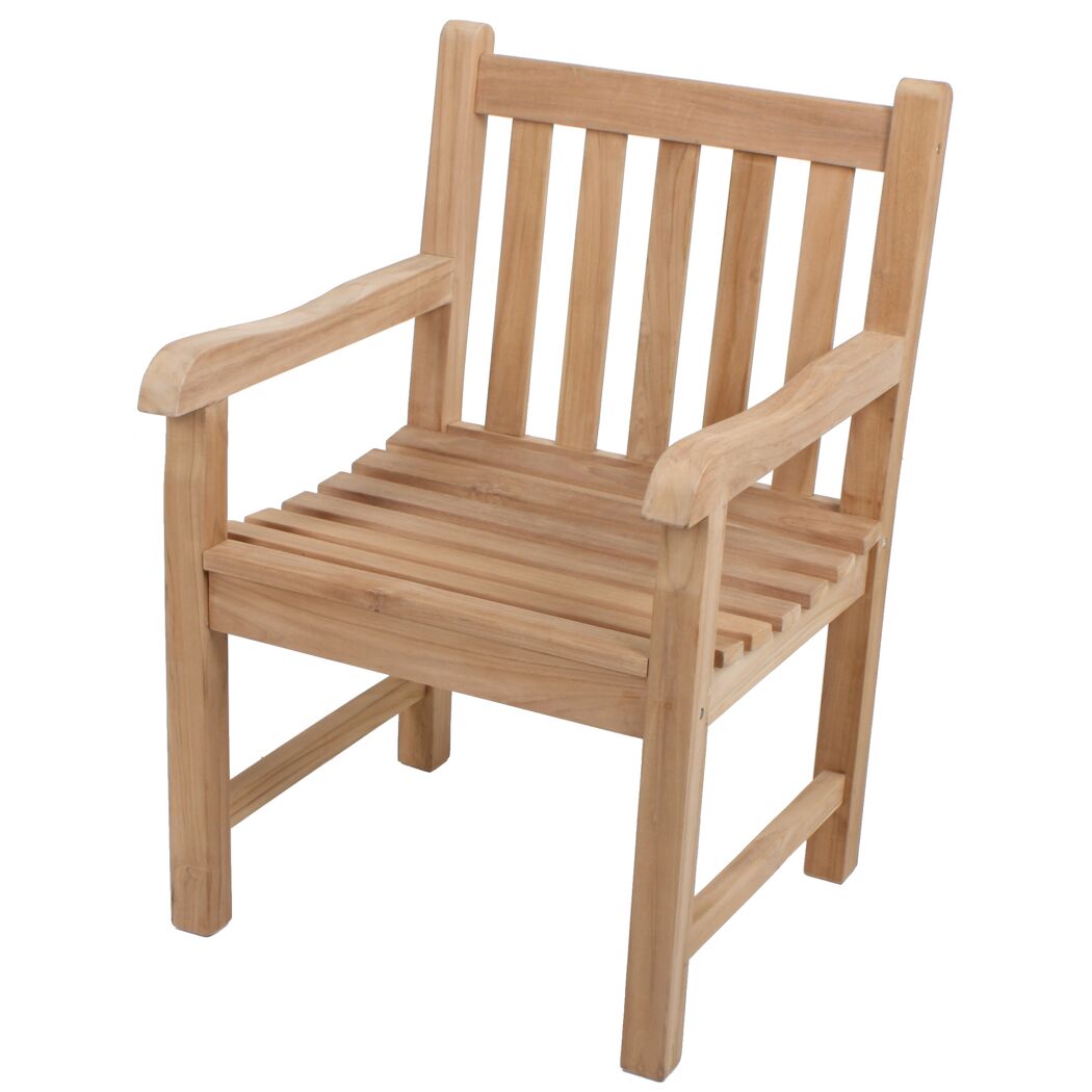 Gartensessel 'Solo' Teakholz braun 60 x 92 x 64 cm