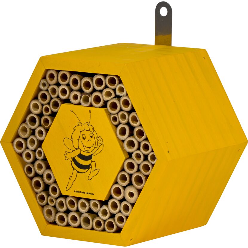 Insektenhotel 'Bee Happy Willi' Holz/Bambus 18 x 12 x 17 cm