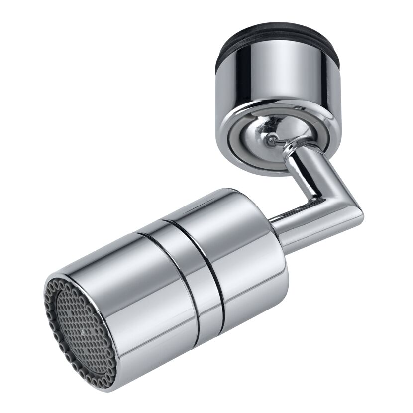 Strahlregler 'Dual-Stream' 360° verchromt M22/M24 5,7 l/min mit Kugelgelenk