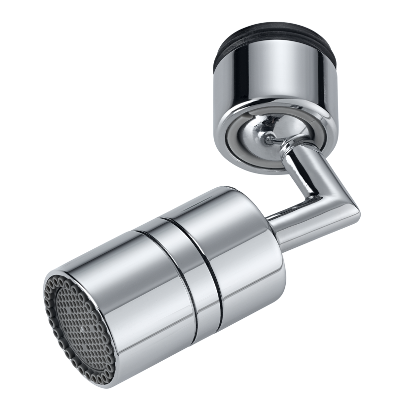Strahlregler 'Dual-Stream' 360° verchromt M22/M24 5,7 l/min mit Kugelgelenk