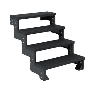 Außentreppe 'Gardentop' anthrazit 4 Stufen 100 cm