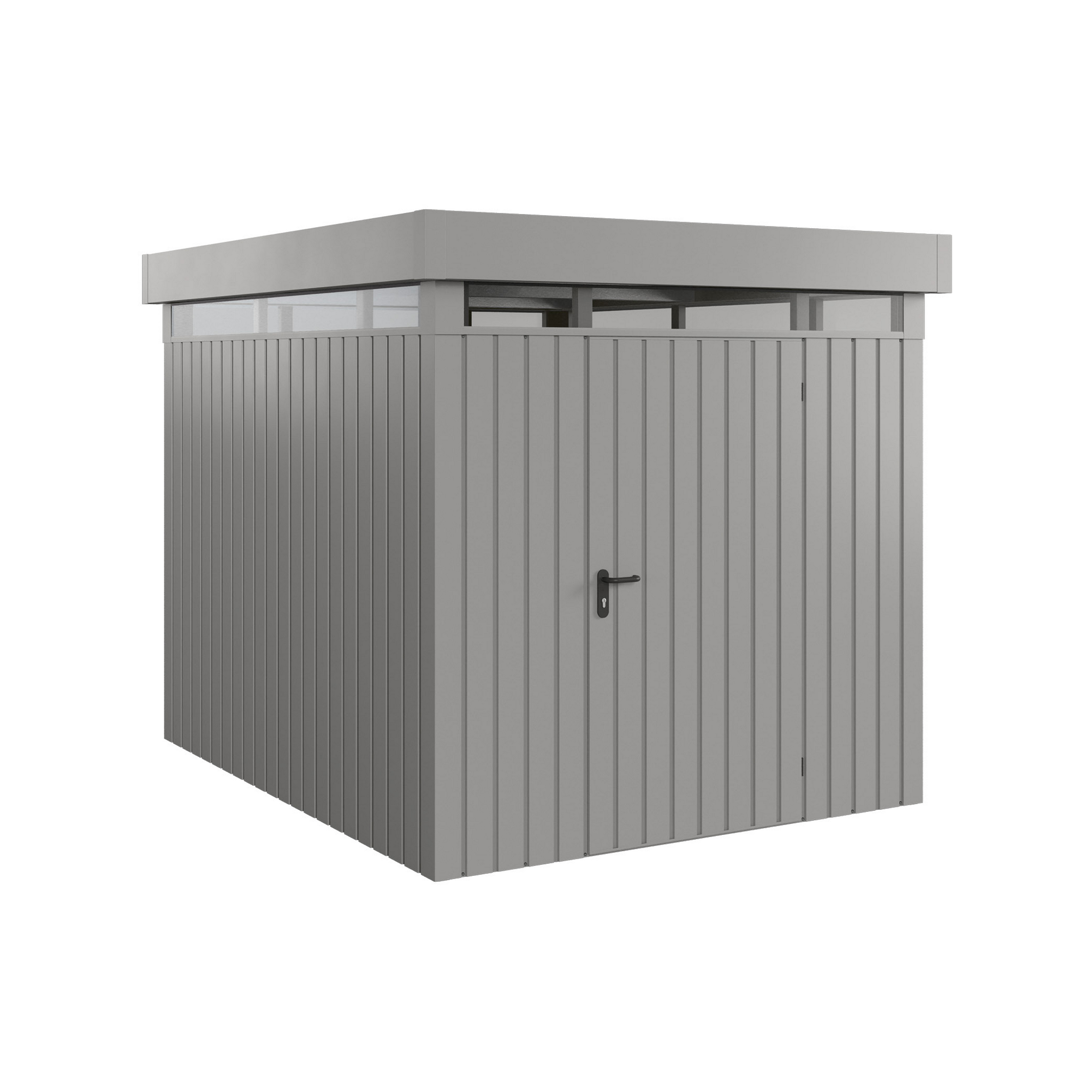 Gerätehaus  'Euroline EFD6  S-Sk' graualuminium 229 x 277 cm