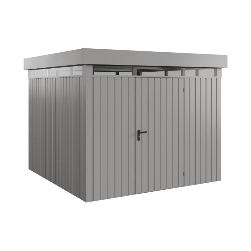 Gerätehaus  'Euroline EFD10  S-Sk' graualuminium 277 x 277 cm