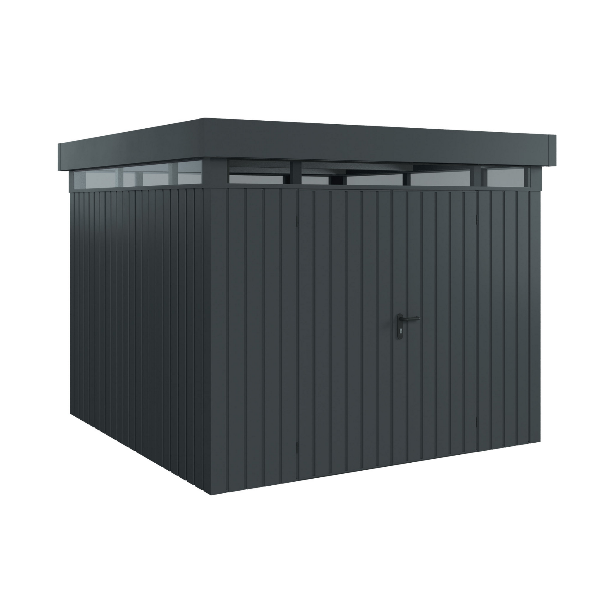 Gerätehaus  'Euroline EFD10  S-Sk' anthrazitgrau 277 x 277 cm