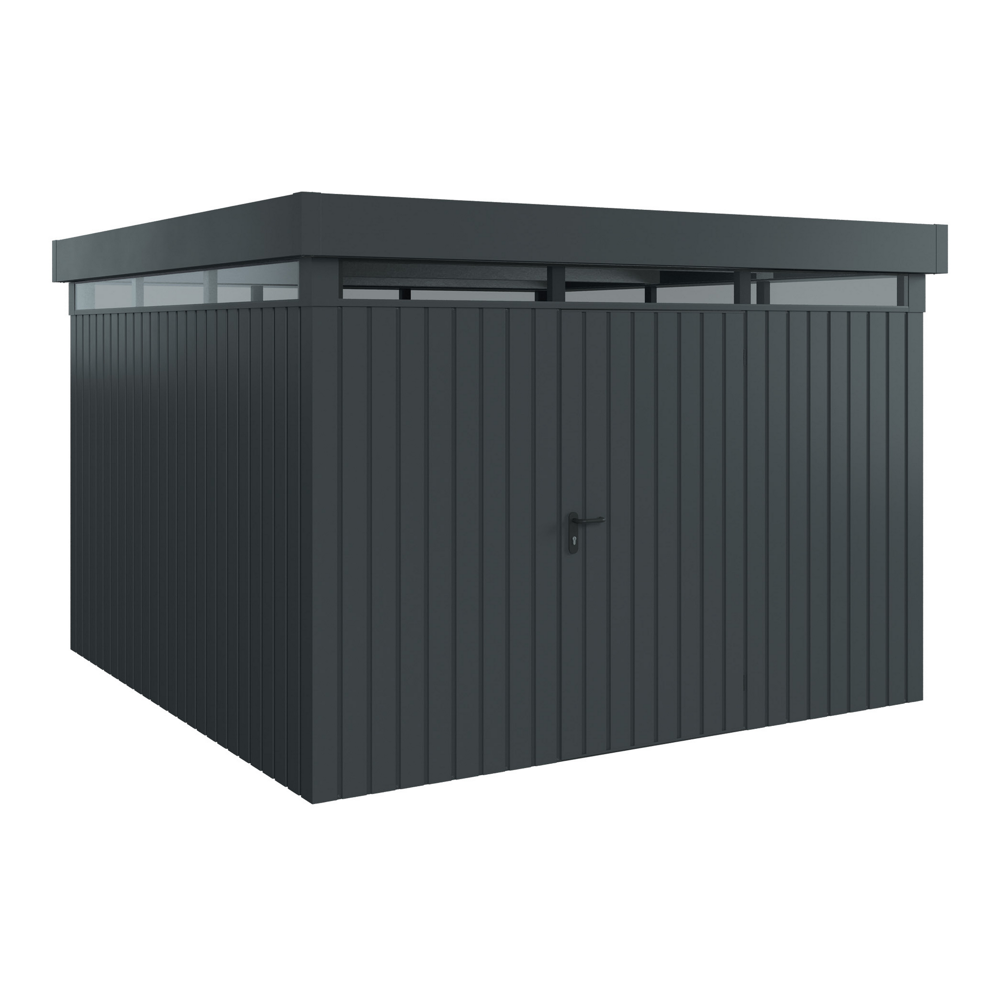 Gerätehaus  'Euroline EFD14  S-Sk' anthrazitgrau 325 x 325 cm